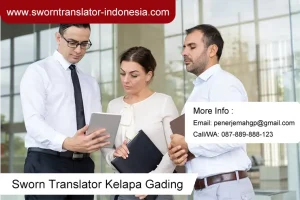 Sworn translator kelapa gading