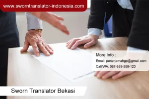 Sworn translator bekasi