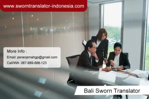 Bali sworn translator